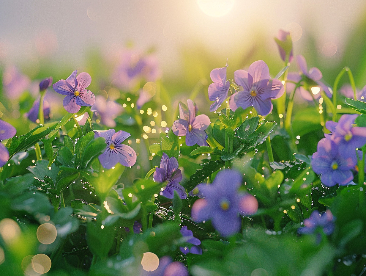 fleurs violette